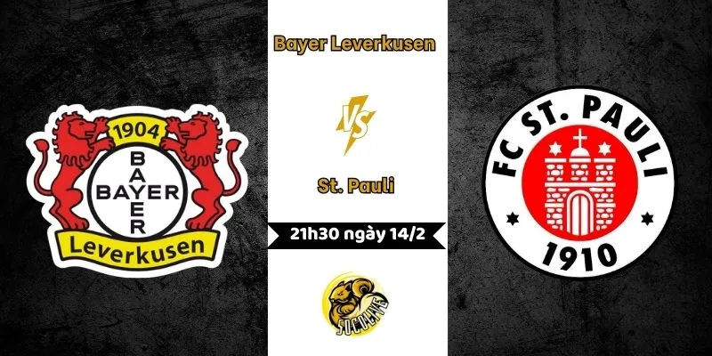 Nhận định Bayer Leverkusen vs St. Pauli 21h30 ngày 14/2